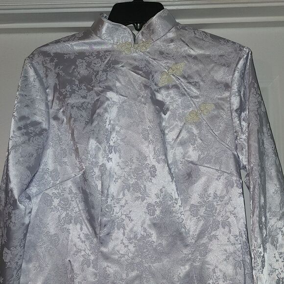 White Asian Maxi Dress - Picture 1 of 6